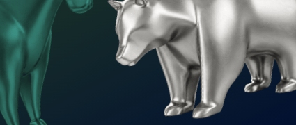 Bull and bear market symbols illustrating an educational guide on the different types of traders, including bullish buyers and bearish short-sellers in Forex trading.
