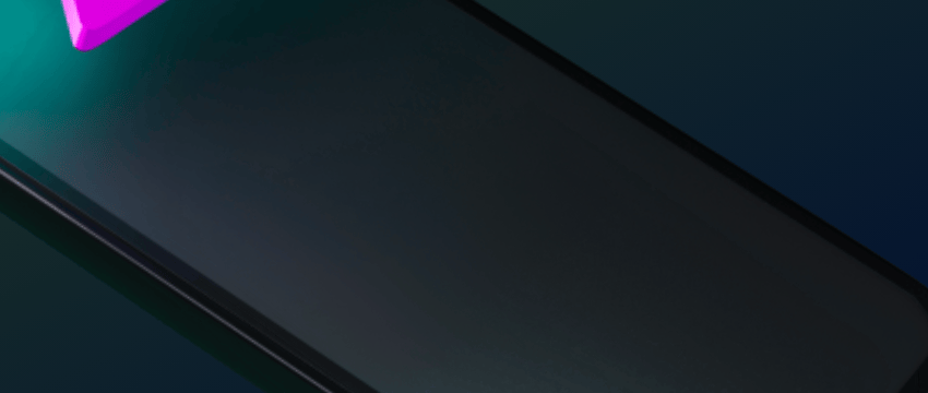 A close-up diagonal view of a sleek, dark mobile phone screen reflecting a hint of a glowing purple Solana logo, designed for a solana price forecast 2030 visual.